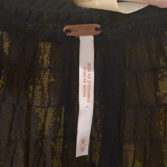 Sheer black peasant top. Embellished. - Picture 3 of 4